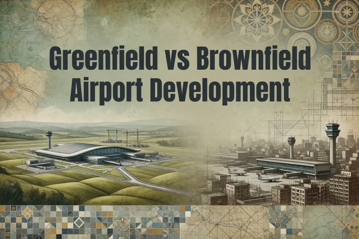 Greenfield and brownfield airport development comparison